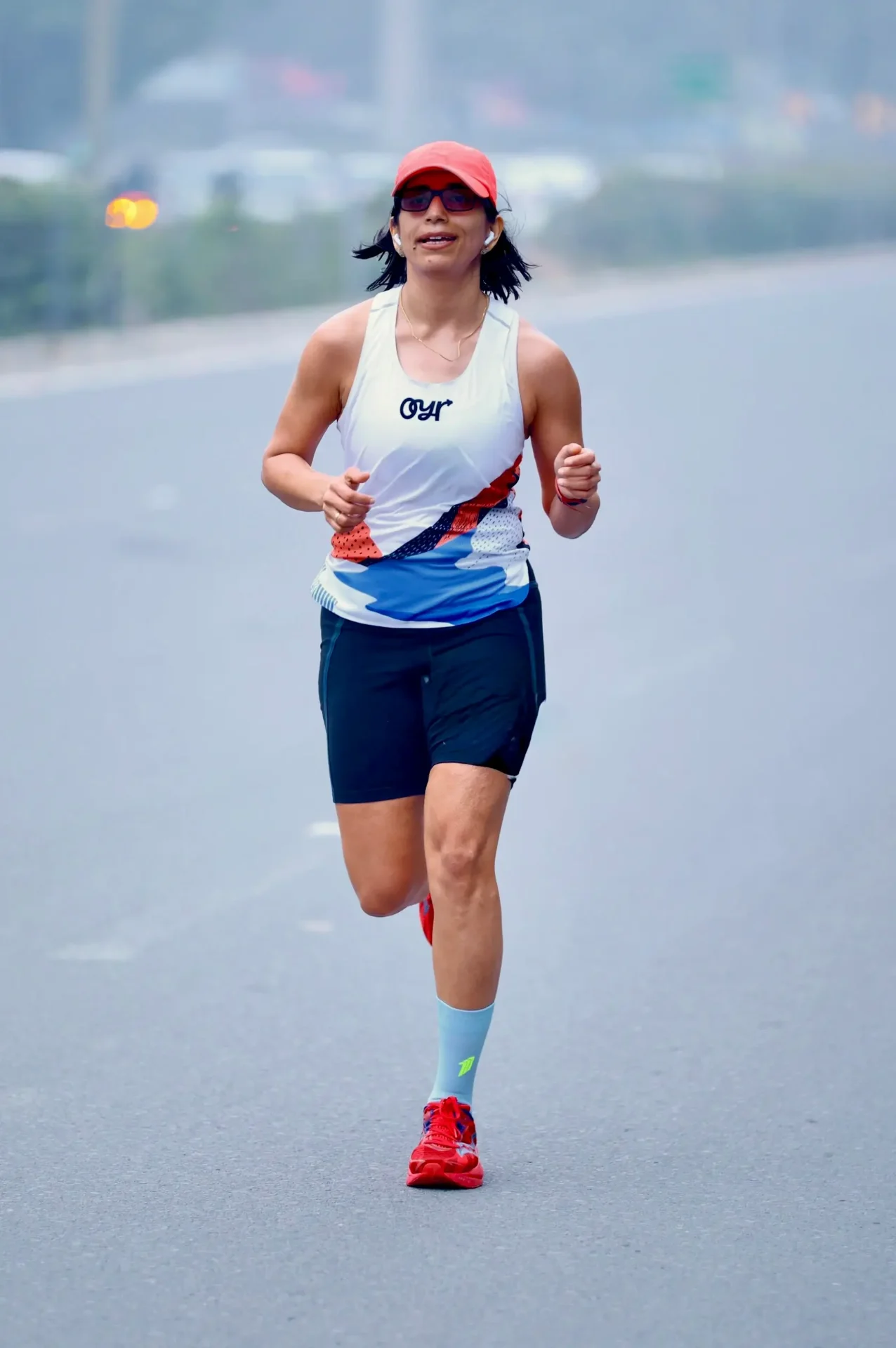 Runner wearing Ekiden singlet