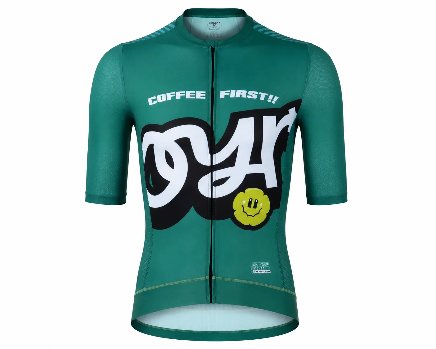 Switchback Jersey in pine, front view.